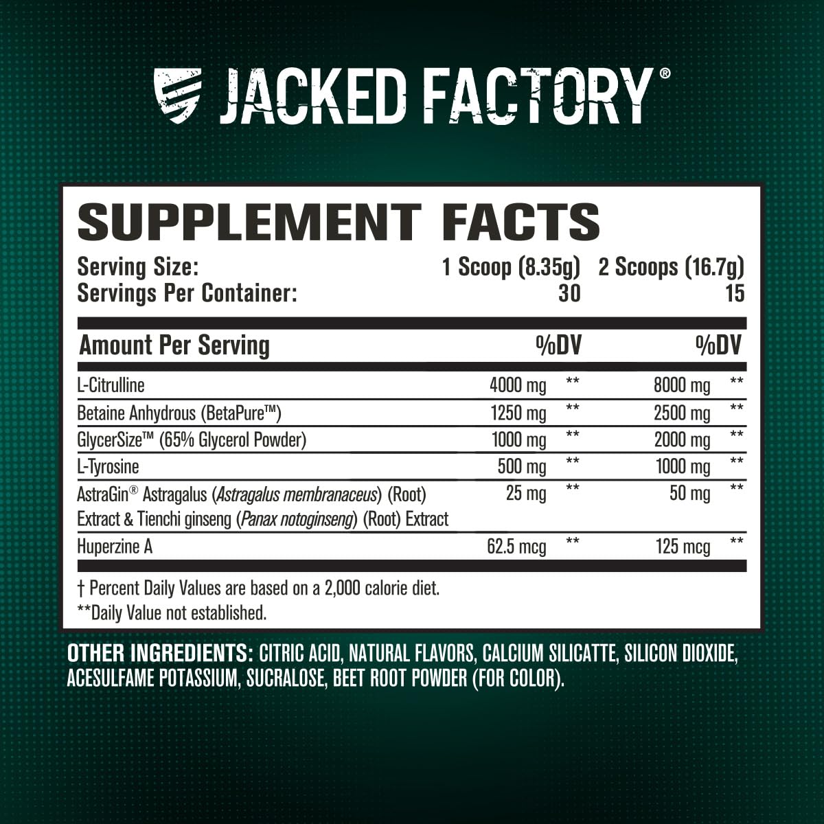 Jacked Factory Pumpsurge Caffeine Free Pre Workout for Men & Women - Booster & Stim Free Pre Workout - Intense Pumps, Enhanced Focus - 30 Servings, Cherry Limeade 8.83oz Jacked Factory uk supplements