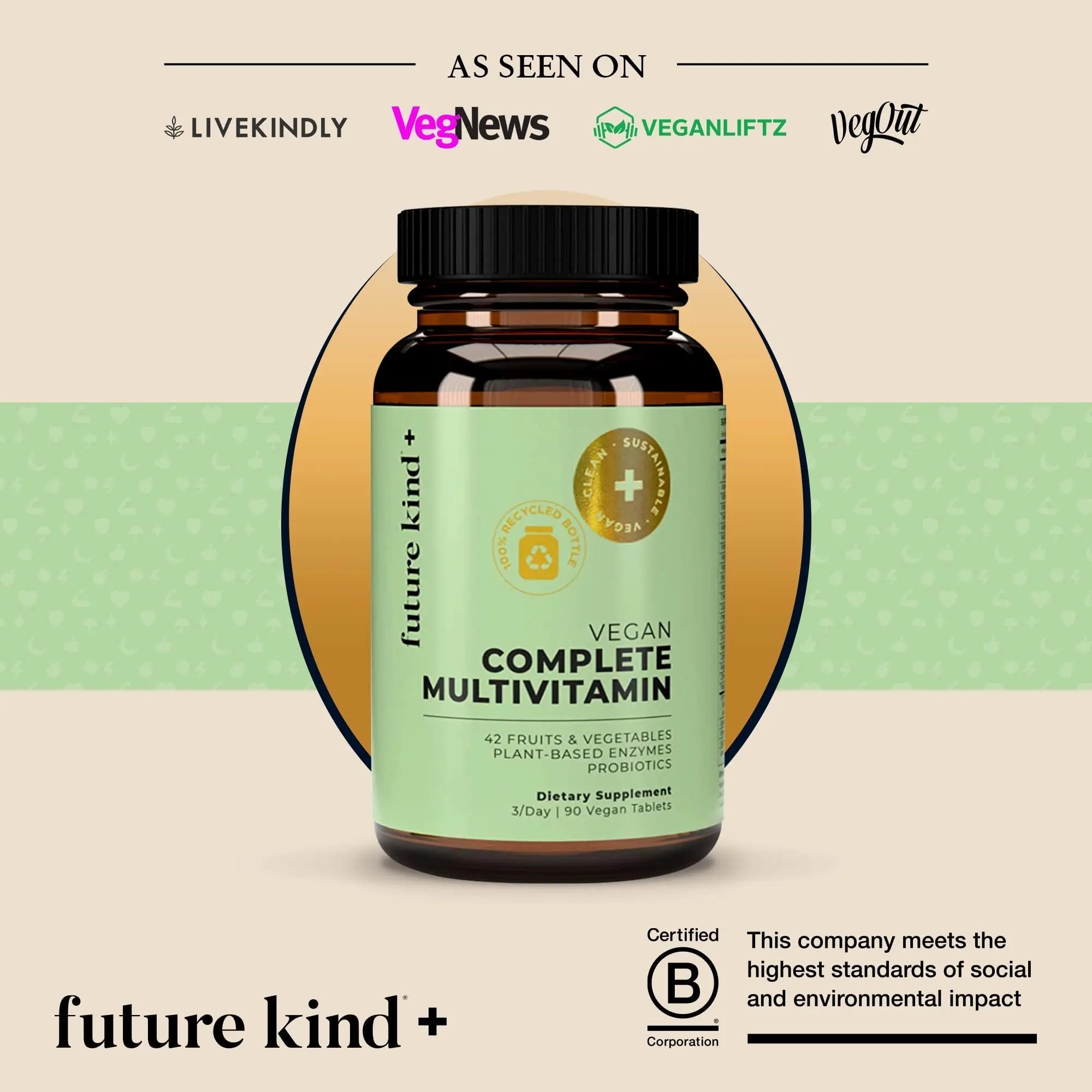 Future Kind Multivitamin Bundle - Vegan Complete Multivitamin and Vegan Essential Multivitamin - Vegan Vitamin B12, Omega 3, and Vitamin D3 - Complete Multivitamin, 42 Vitamins in 1 for Men and Women Future Kind uk supplements