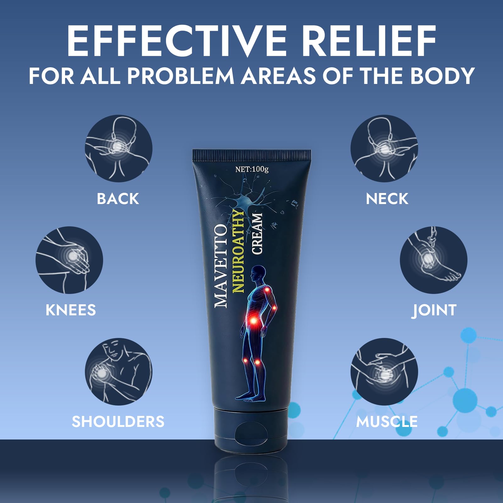Bare Basics MAVETTO Neuropathy Relief Cream, Neurosoothe Formula Nerve Cream, Contains Capsaicin, Arnica, Menthol, MSM and Glucosamine, Improve Joint Discomfort, Increase Mobility (2pcs) Bare Basics uk supplements