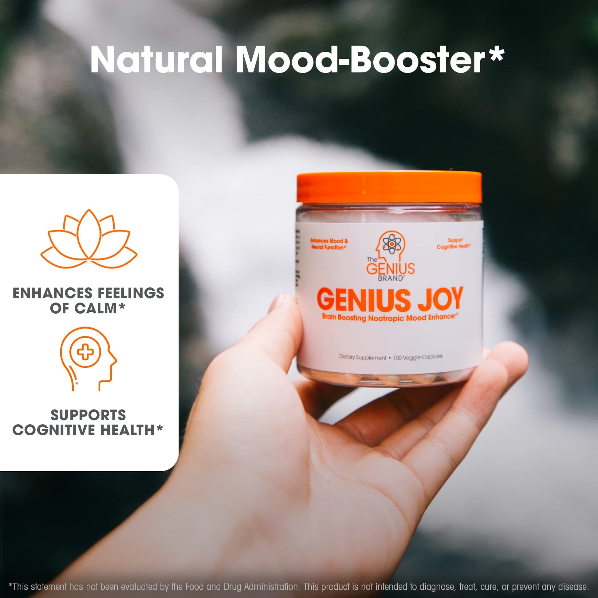 Genius Joy, Nootropic Mood Enhancer Supplement - Support Cognitive Health The Genius Brand uk supplements