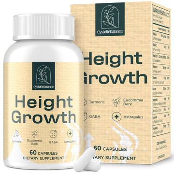 CystoRebalance 25-in 1 Bone Strength Supplement - for Natural Growth, Digestion and Stress - High Absorption - Calcium, Magnesium, Zinc, Ashwaganda and Multivitamins for Age 12+ | 60 Caps CystoRebalance uk supplements