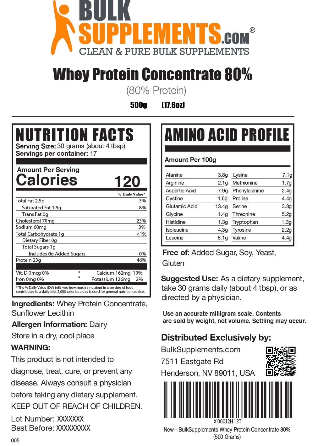 BULKSUPPLEMENTS.COM Whey Protein Concentrate Powder - Protein Powder Unflavored BULKSUPPLEMENTS.COM uk supplements