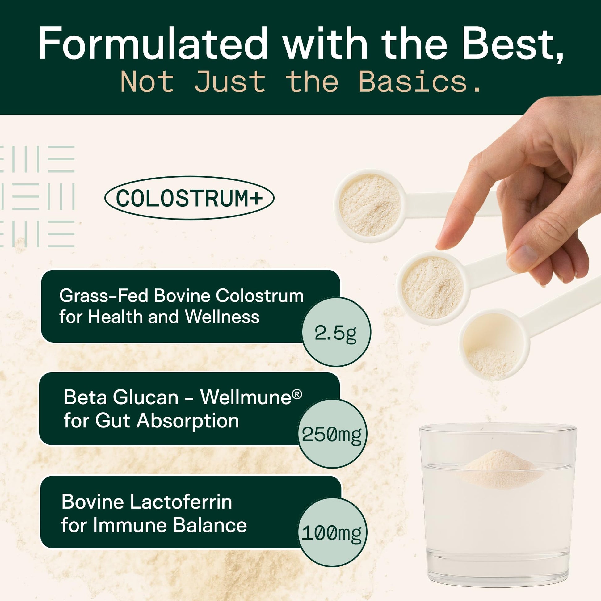 Adapt Naturals Colostrum Supplement with Lactoferrin & Beta-Glucan, Bio-Avail Grass Fed Bovine Colostrum Powder for Gut Health, Immune Support & Vitality | Non-GMO, 2500mg, Unflavored - 30 Days Supply ADAPT NATURALS BY CHRIS KRESSER uk supplements
