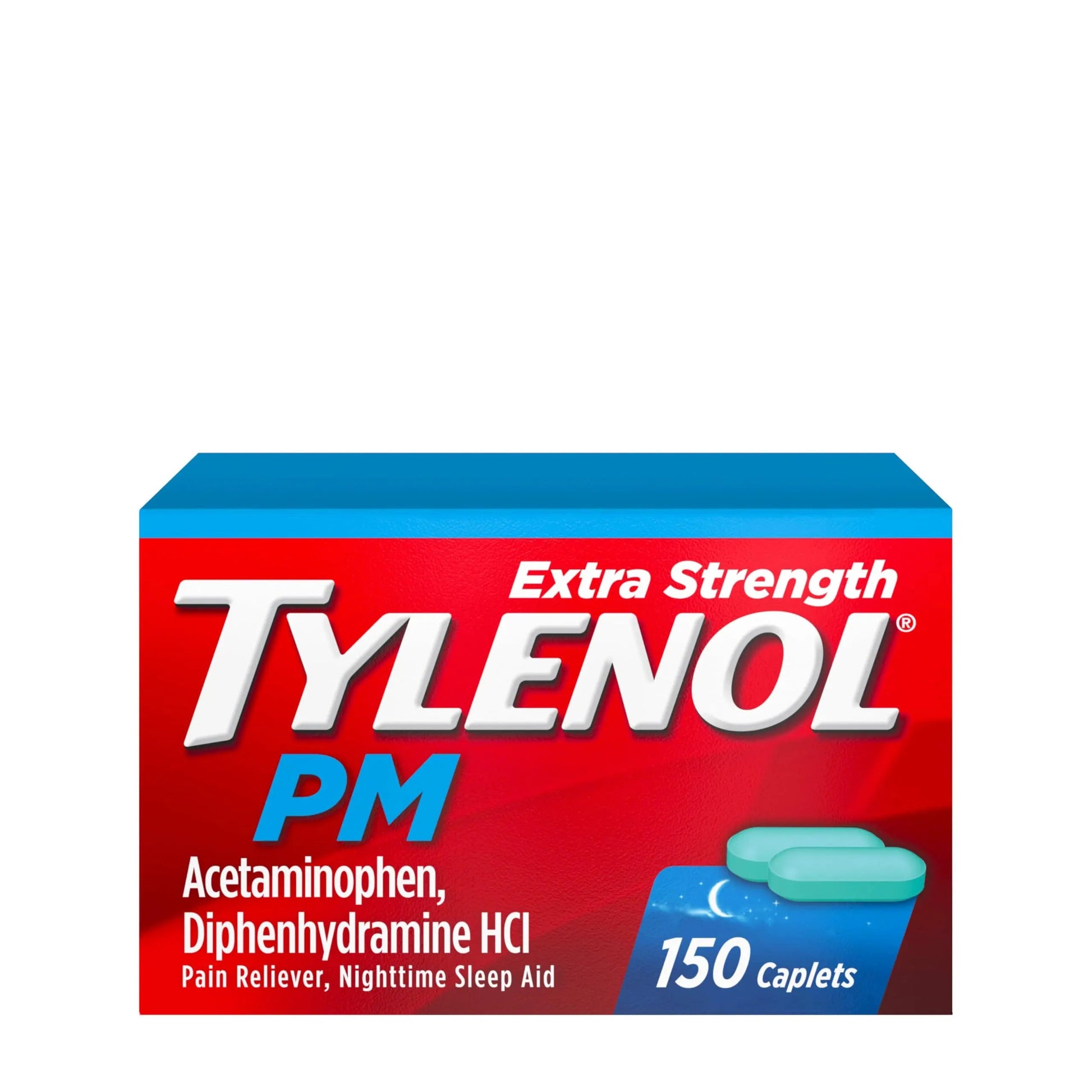 Tylenol PM Extra Strength Nighttime Pain Reliever & Sleep Aid Caplets, 500 mg Acetaminophen & 25 mg Diphenhydramine HCl, Relief for Nighttime Aches & Pains, Non-Habit Forming, 150 ct Tylenol uk supplements