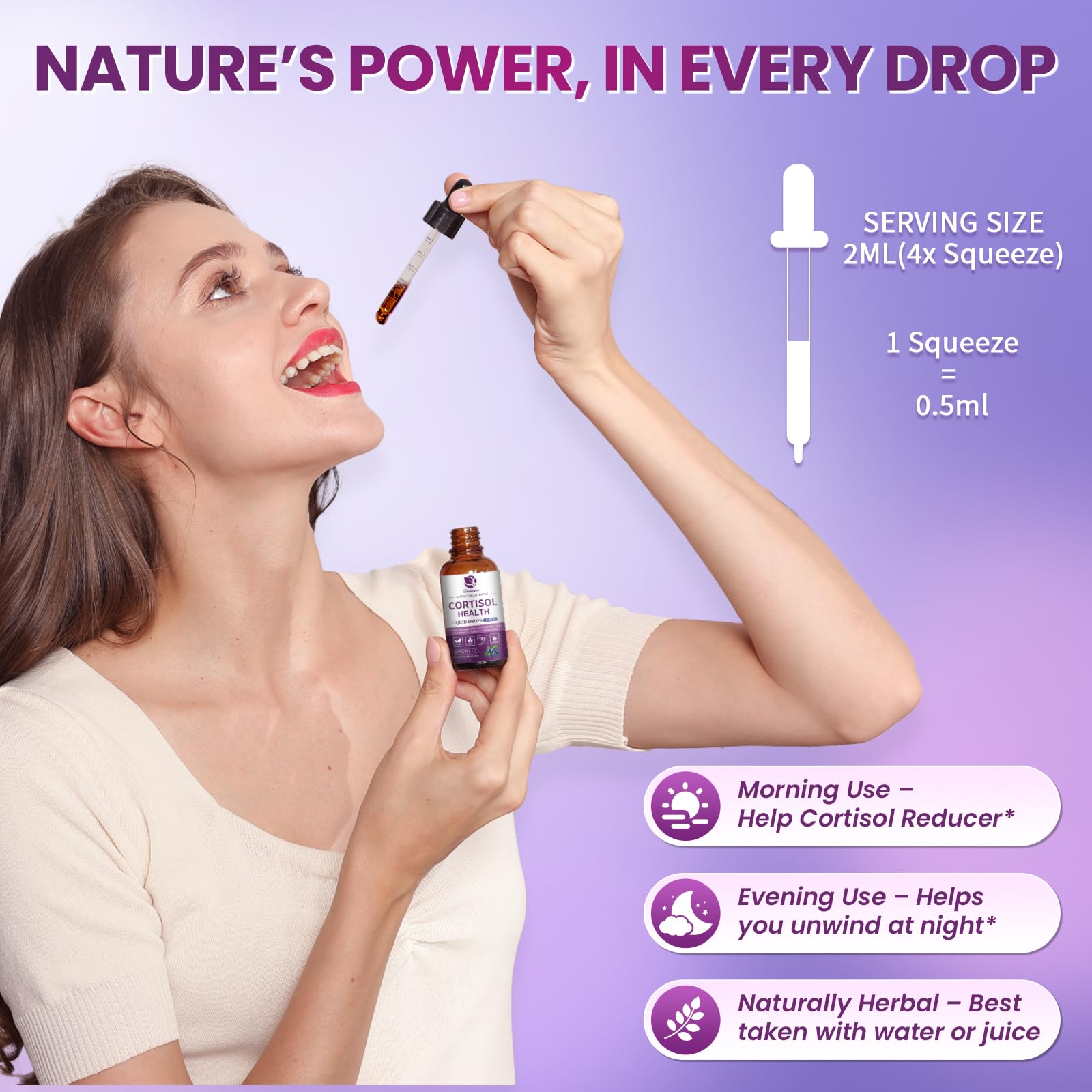 Cortisol Supplements for Women, Cortisol Reducer Manager Detox with KSM-66® Ashwagandha, Kava, Lemon Balm & Vitamin C B5 B6, Lower Cortisol, Hormone Harmony Liquid Drops, 2 FL.OZ, Blueberry Flavor Lukaree uk supplements