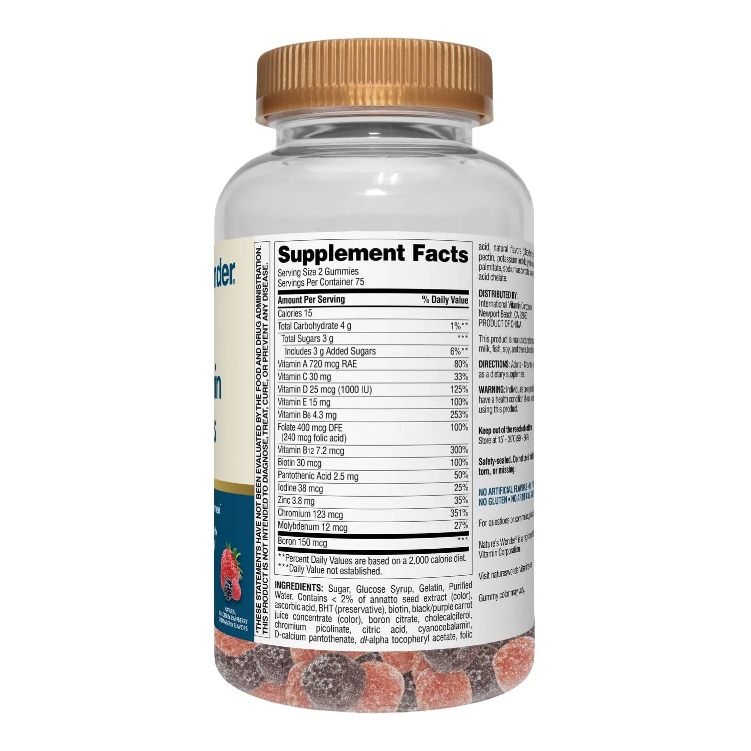 Nature's Wonder Men's Multivitamin Gummies, Supports Immune Health, Energy, Metabolism and Muscles with Vitamins A,C,D,B6,B12 Nature's Wonder uk supplements