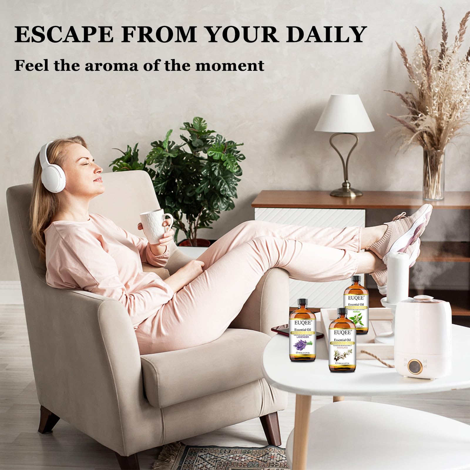 EUQEE Manuka Essential Oil 118ml Large Capacity Pure Manuka Oil with Glass Dropper for Skin EUQEE uk supplements