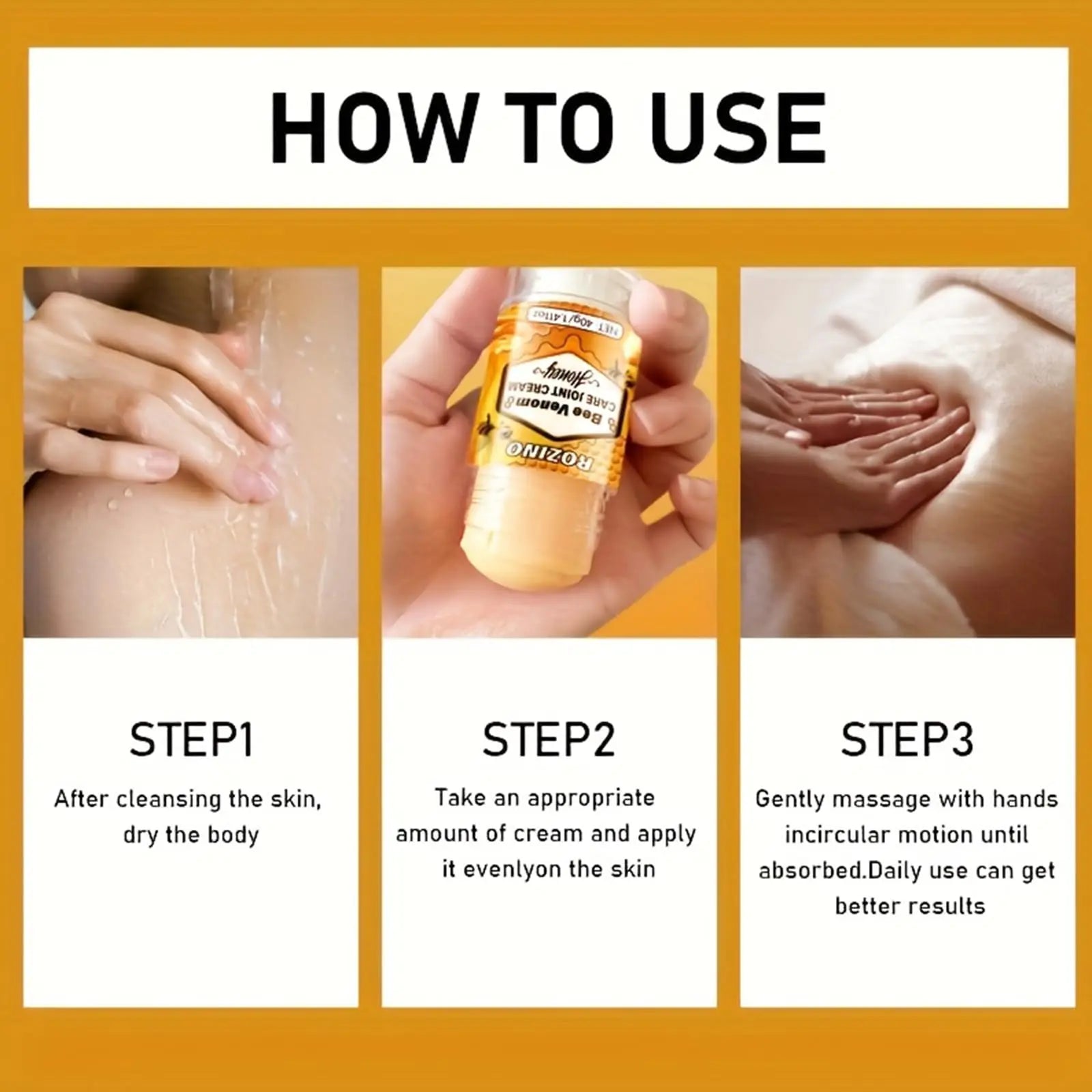 xiaoks 2PACK Bee Venom Care Joint Cream with Honey, 40g (1.411oz) - Natural Formula for Joint Comfort, Easy Application, Lightweight & Non - Greasy, Supports Joints with Daily Wear and Tear (2) xiaoks uk supplements
