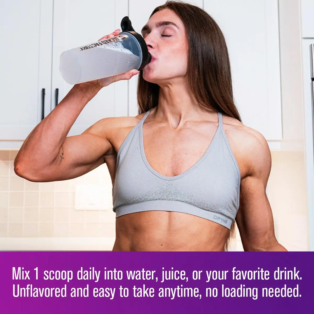 Jacked Factory Creatine for Women - Creatine Monohydrate with Collagen + Colostrum to Support Workout Performance, Lean Muscle Growth, Healthy Hair, Skin, Jacked Factory uk supplements