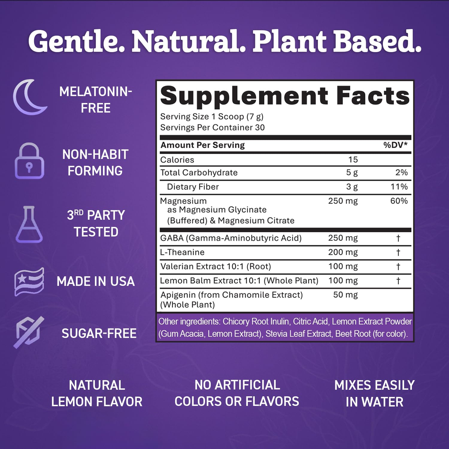 Magnesium Glycinate Powder for Sleep - Magnesium Sleep Aid Without Melatonin - Natural Sleep Drink Mix with GABA, L-Theanine, Apigenin, Valerian & Lemon Balm Dr. Matthew uk supplements