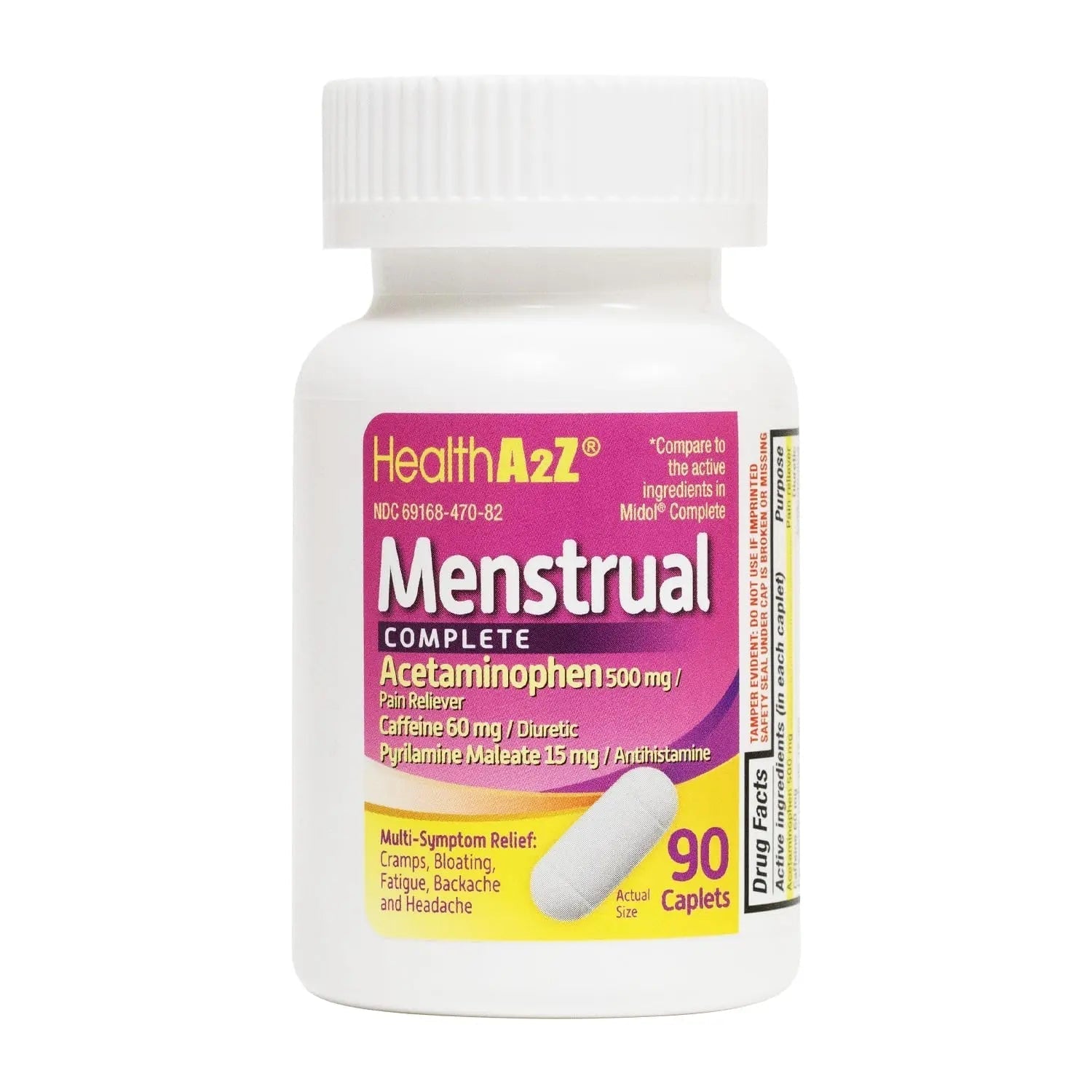 HealthA2Z® Menstrual Complete Pain Relief Tablets | Relieves Cramps, Bloating, Fatigue, Backache & Headache (90 Counts) HealthA2Z uk supplements