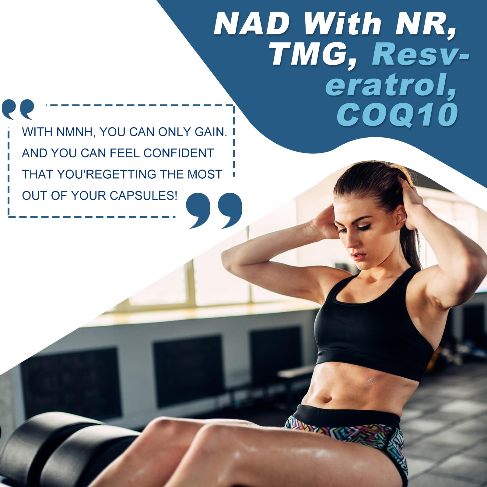 500mg NMNH, NMN Supplement Alternative with NR, TMG, Resveratrol, COQ10, NAD Supplement, Anti Aging, Energy, Boost NAD+ Levels, 60 Capsules inGreens uk supplements