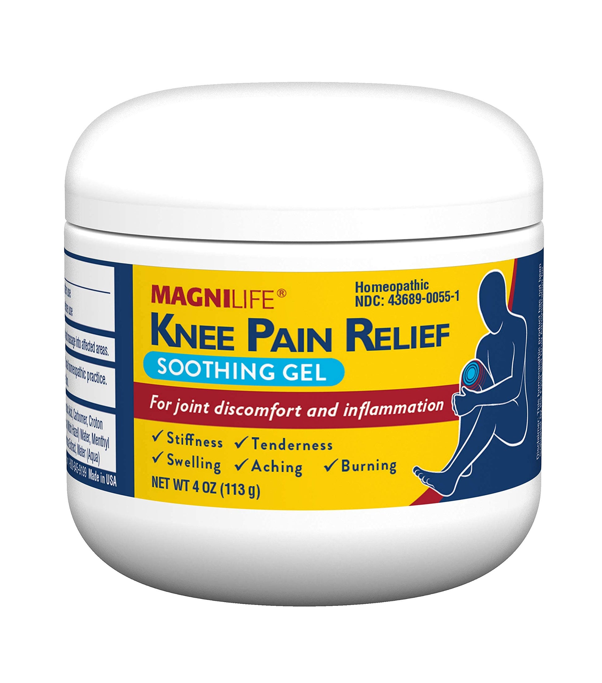 MagniLife Knee Pain Relief Gel (4 oz), Arnica-Based Gel for Joint Pain, Knee Stiffness & Swelling, Non-Greasy, No Staining, Massage-in Formula for Daily Knee Support & Comfort MagniLife uk supplements