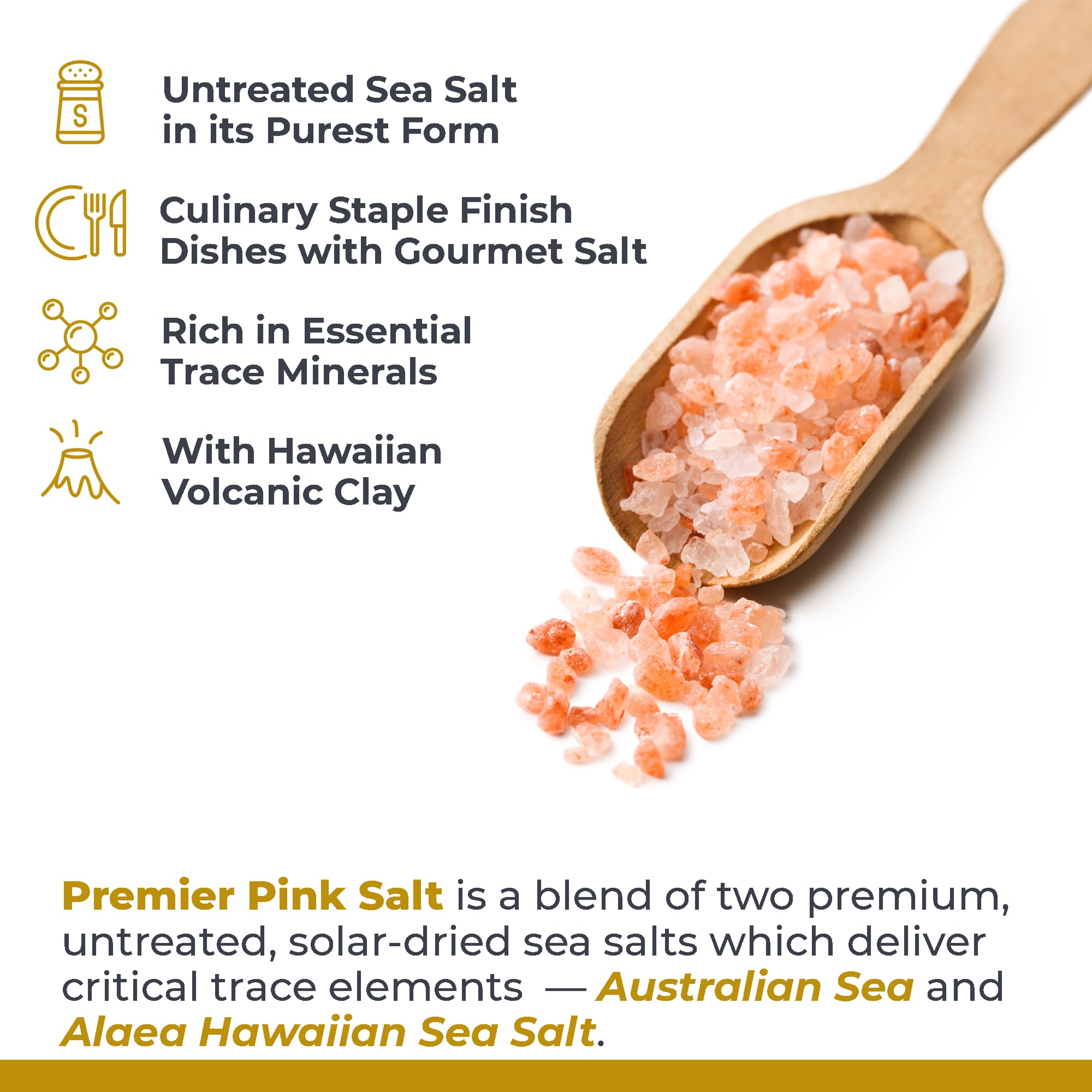 Premier Research Labs Pink Salt - Hawaiian Red Alaea Sea Salt Blend for Food, Cooking, and Eating - Flaky, Unrefined, and Additive-Free, 12 oz Premier Research Labs uk supplements