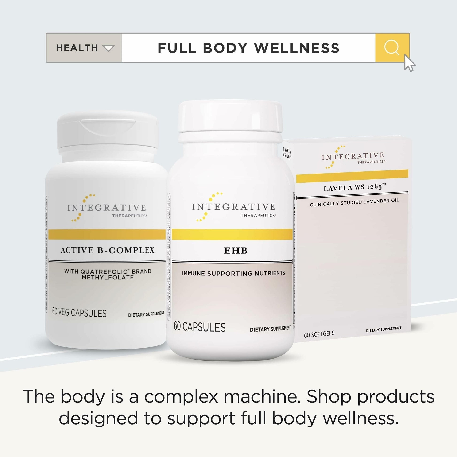 Integrative Therapeutics EHB - Immune Support Supplement with Vitamins A, C & B6* - Mineral Support with Zinc - Dairy-Free & Gluten-Free - 60 Capsules (20 Servings) Integrative Therapeutics uk supplements