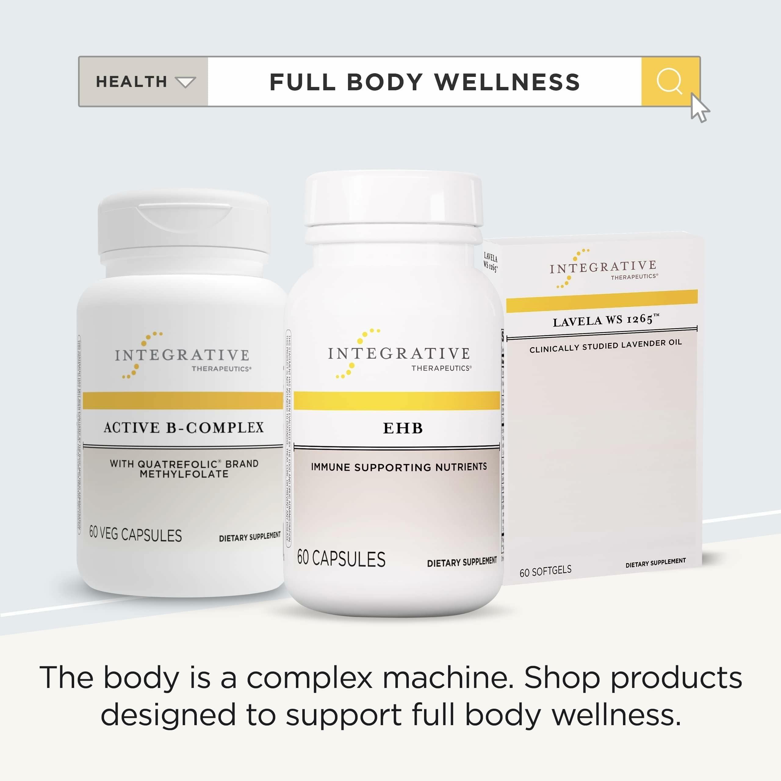 Integrative Therapeutics EHB - Immune Support Supplement with Vitamins A, C & B6* - Mineral Support with Zinc - Dairy-Free & Gluten-Free - 60 Capsules (20 Servings) Integrative Therapeutics uk supplements