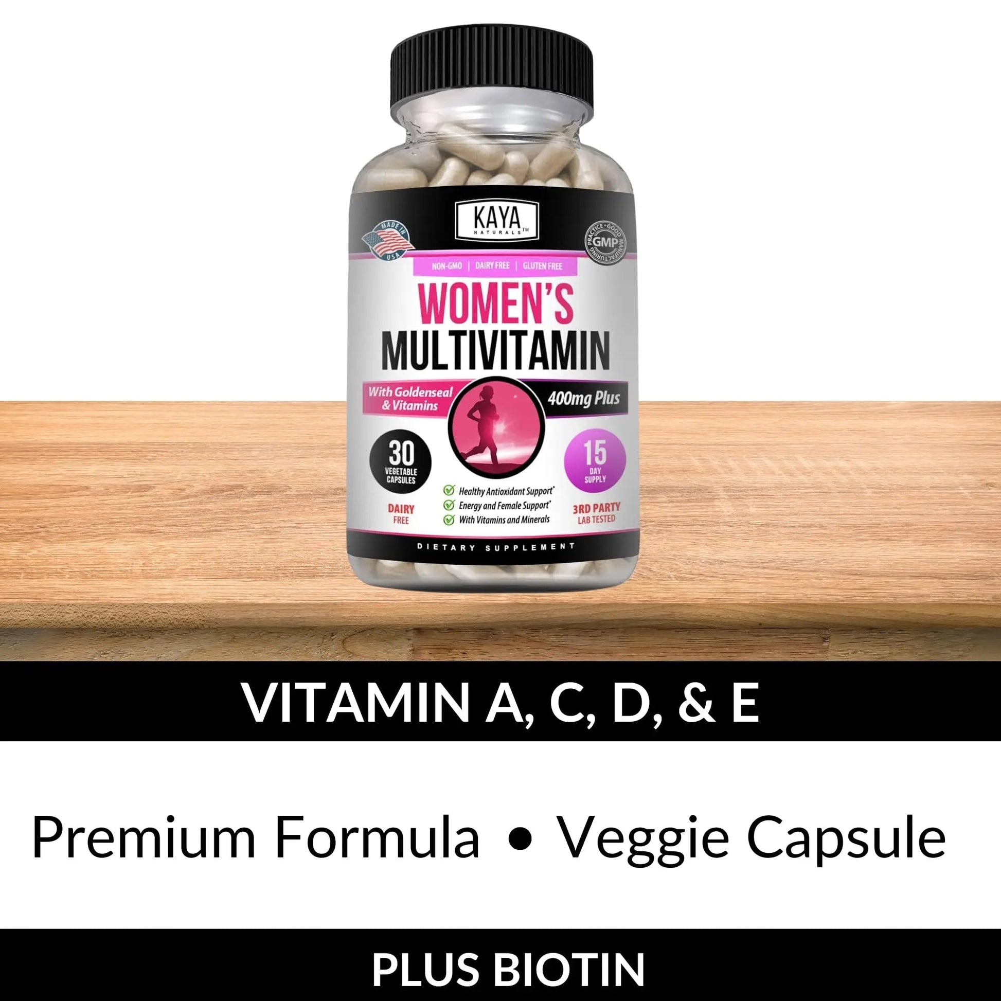 Kaya Naturals Women's Multivitamin, Overall Healthy Antioxidant, and Immune Support, Vitamins A, D, C, E, Biotin Kaya Naturals uk supplements