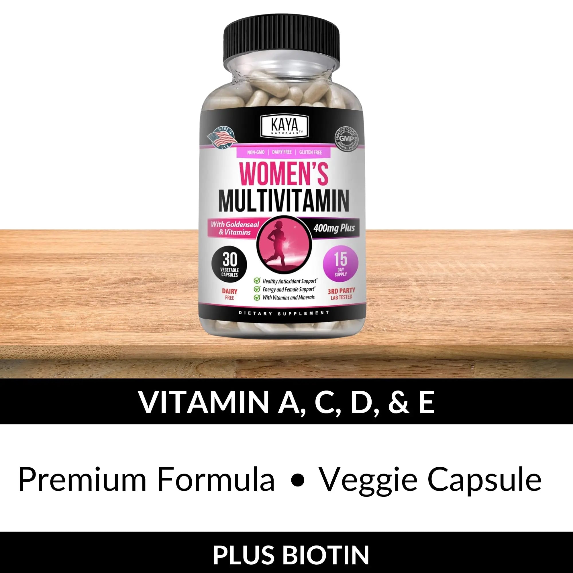 Kaya Naturals Women's Multivitamin, Overall Healthy Antioxidant, and Immune Support, Vitamins A, D, C, E, Biotin Kaya Naturals uk supplements