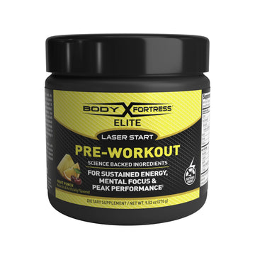 Body Fortress Elite Laser Start Pre-Workout Powder,ZümXR Caffeine for Sustained Energy Body Fortress uk supplements