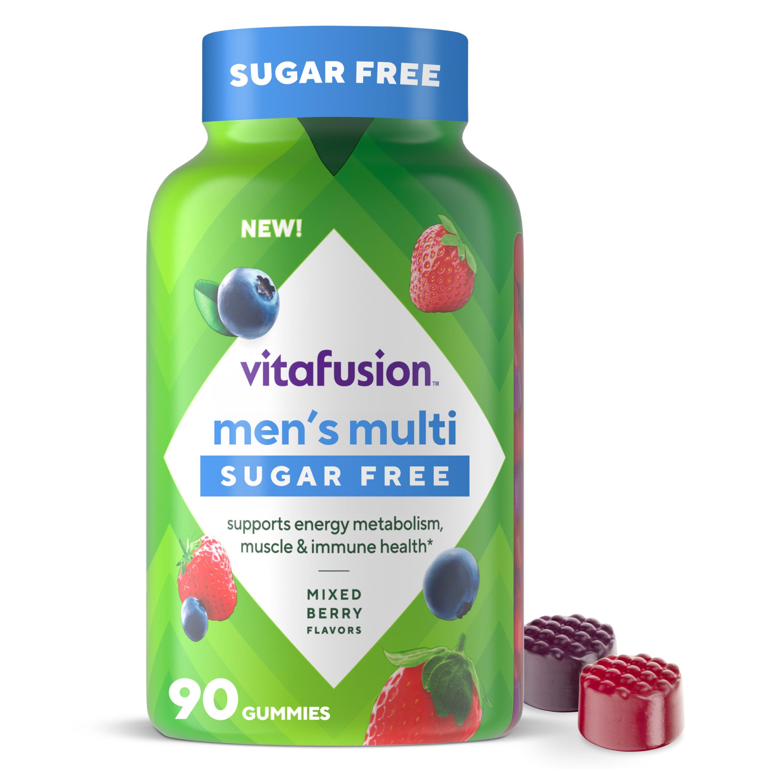 vitafusion Sugar Free Men’s Multi Daily Gummy Multivitamins, Supports Energy Metabolism, Muscle and Immune Health Vitafusion uk supplements