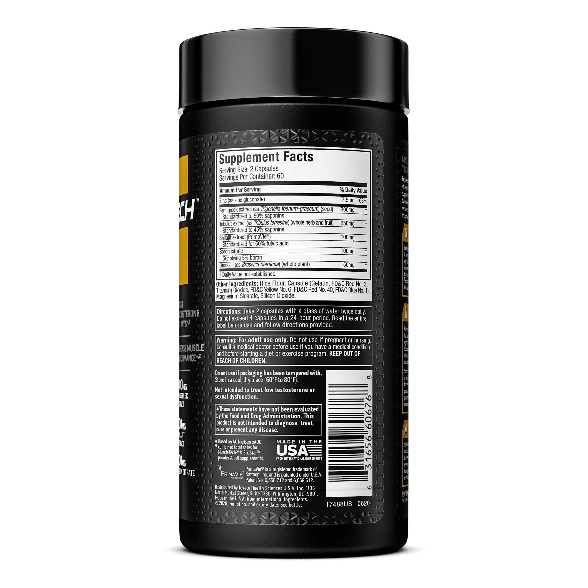 Testosterone Booster for Men, MuscleTech AlphaTest, Tribulus Terrestris & Boron Suppleme MuscleTech uk supplements
