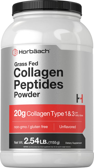 Collagen Peptides Powder 40 oz | Unflavored | Type 1 and 3 | Hydrolyzed Protein Collagen Horbäach uk supplements
