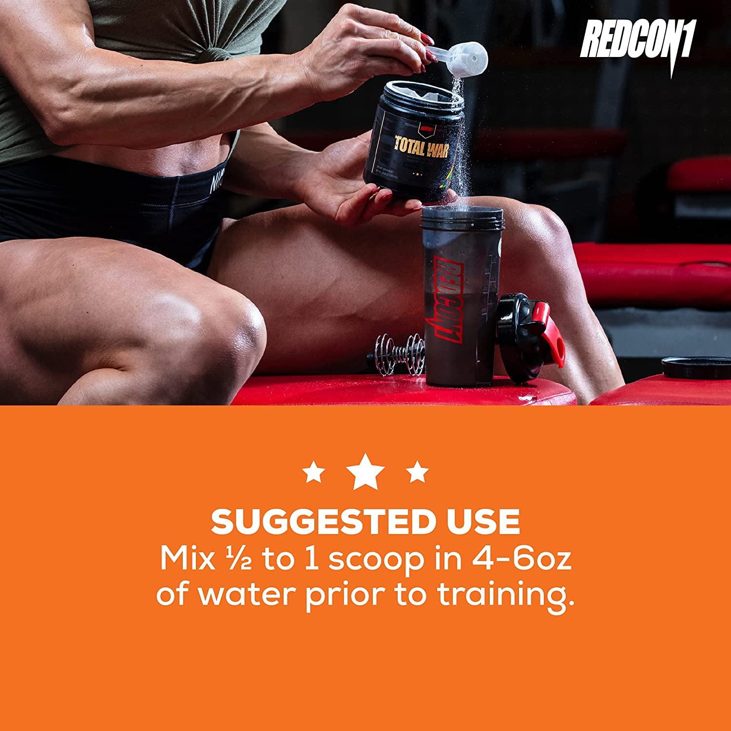 REDCON1 Total War Preworkout (Strawberry Mango) & Big Noise Non-Stim Preworkout REDCON1 uk supplements