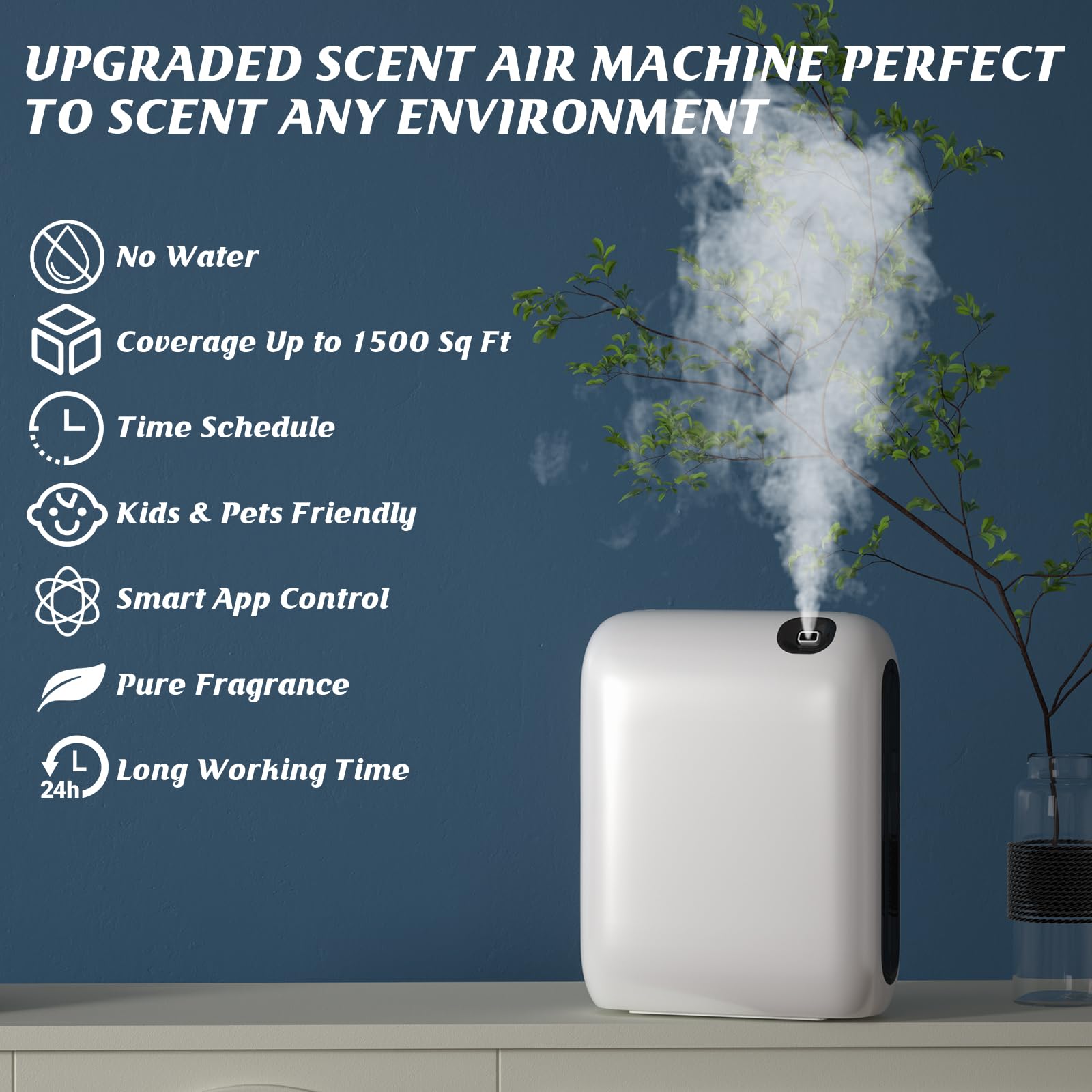 Barthelemy Scent Air Machine for Home, 1500 Sq. Ft Coverage Waterless Essential Oil Diffuser Barthelemy uk supplements