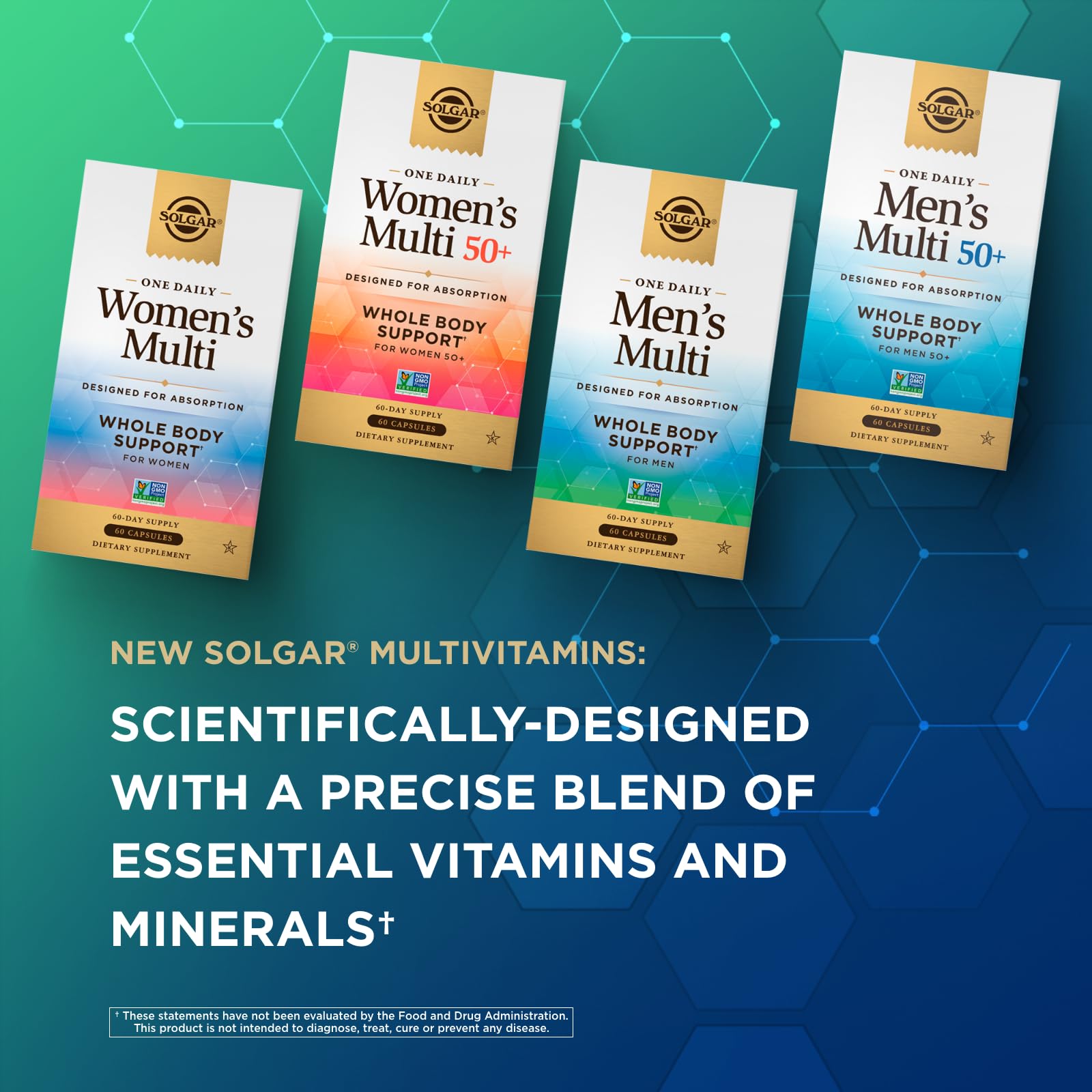 SOLGAR One a Day Women & Mens Bundle:Daily Women's Multi Whole Body Support, 60 Servings + Daily Men's Multivitamin Whole Body Support Supplement, 60 Servings SOLGAR uk supplements