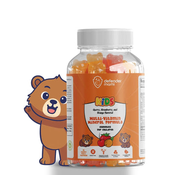 Defender Mami Kids Vitamin Gummies – Multivitamin & Mineral Formula, Non‑GMO · Gluten‑Free, 90 Count Chewables for Daily Immune Defender Mami uk supplements
