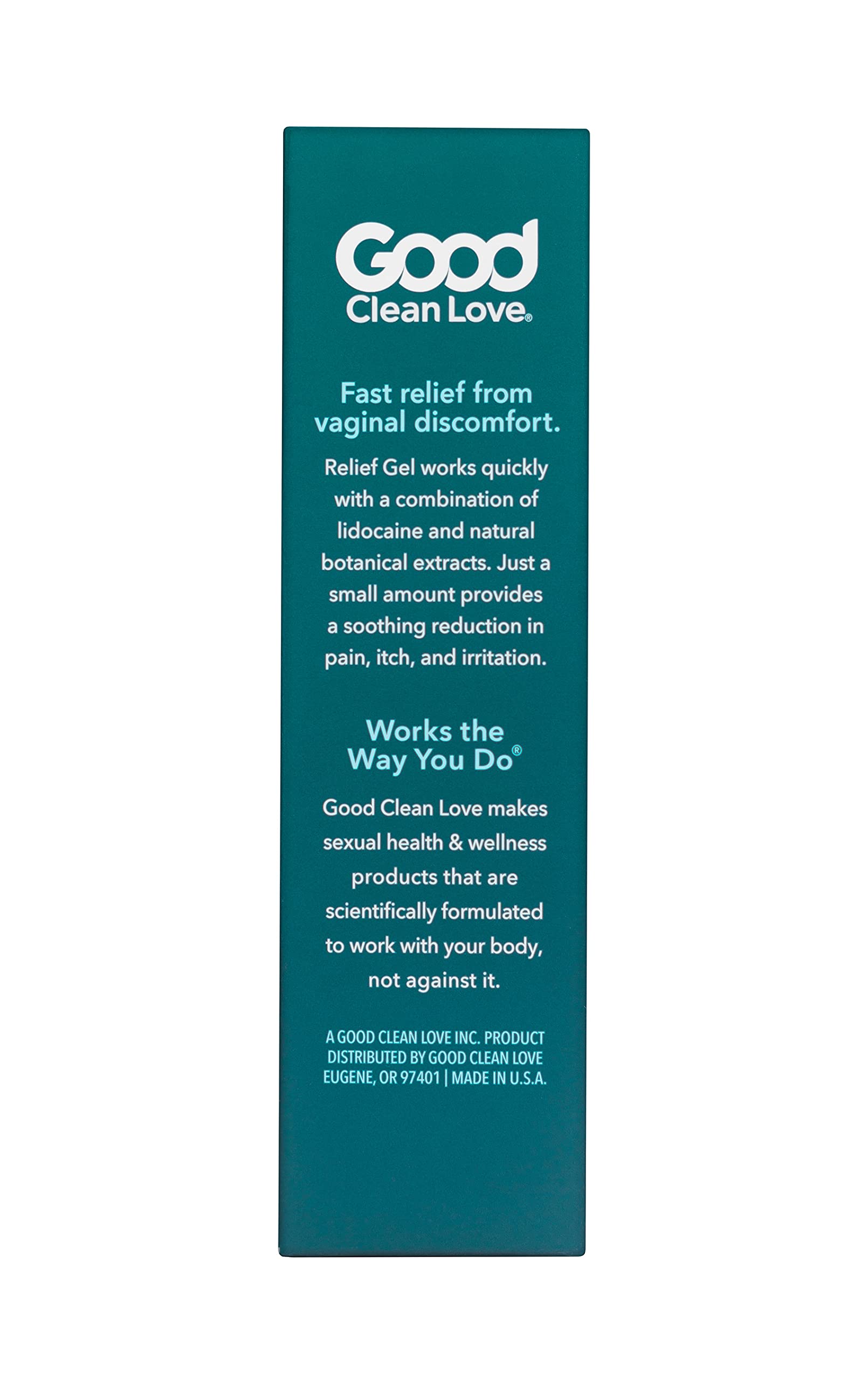 Good Clean Love Relief Gel Pain & Itch with Lidocaine 4%, Fast-Acting Relief from Pain, Itch, and Irritation Good Clean Love uk supplements
