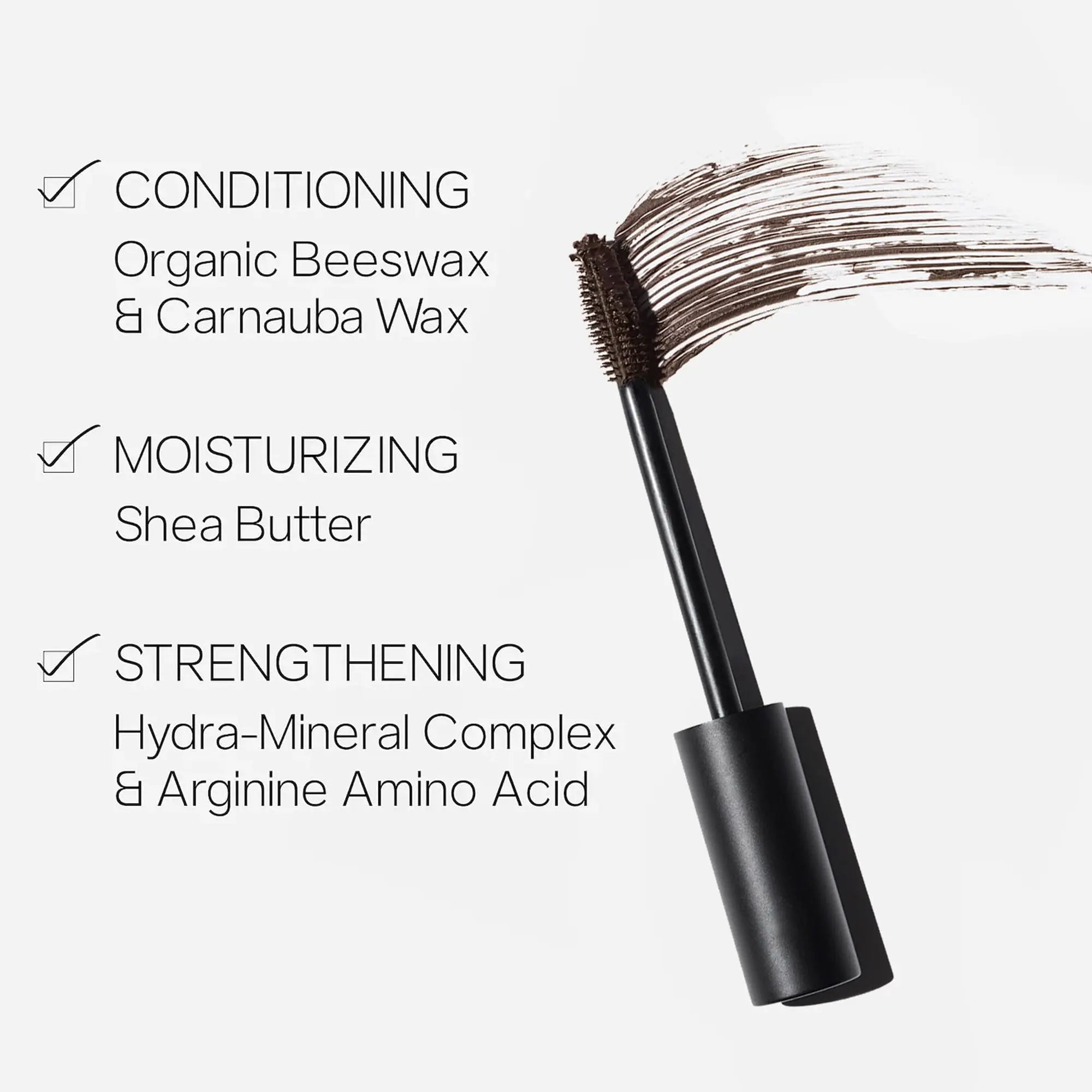 Saie Mascara 101 - Lash Lengthening Mascara for Thick, Bold, Lifted Lashes - Buildable Eye Makeup Formulated to Strengthen and Condition with Rich Nutrients - Brown (0.31 oz) Saie uk supplements