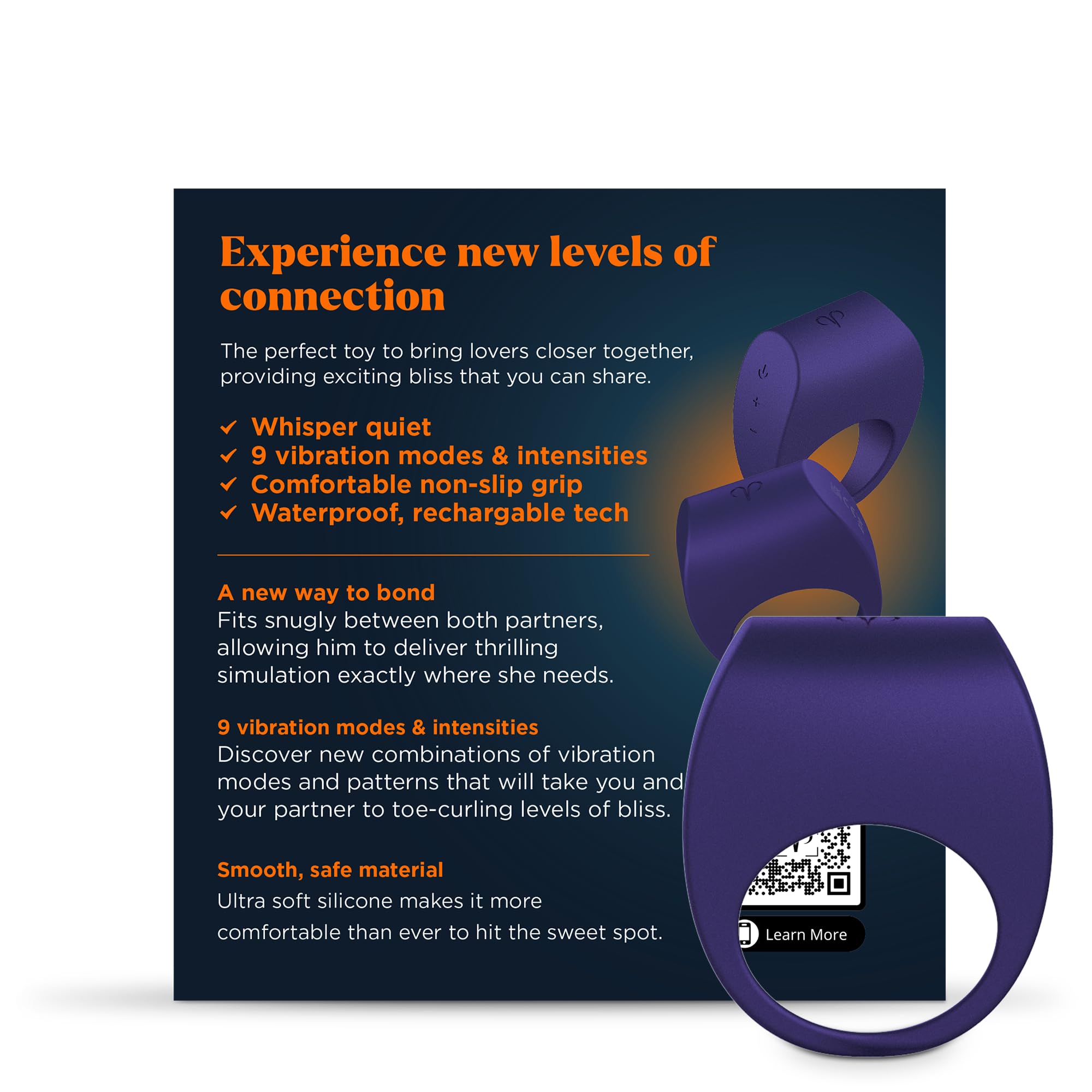 Promescent Cock Ring with 9 Vibrating Intensities, Sex Toys for Men, Penis Ring Vibrator for Better Erections, Silicone Sex Toy, Clitoral Stimulator for her, Intimate Couples Toys Promescent uk supplements
