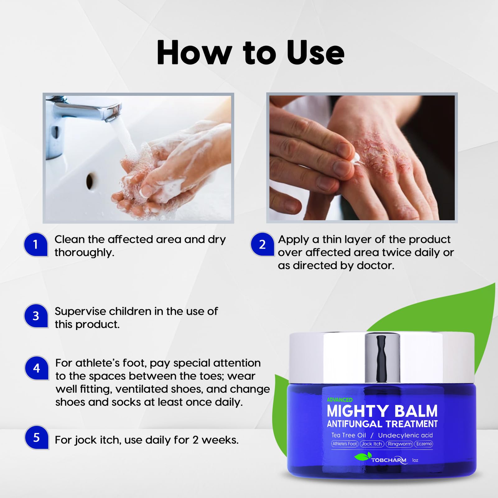Tobcharm Antifungal Cream, Antifungal Cream for Skin, Ringworm Treatment for Humans Tobcharm uk supplements