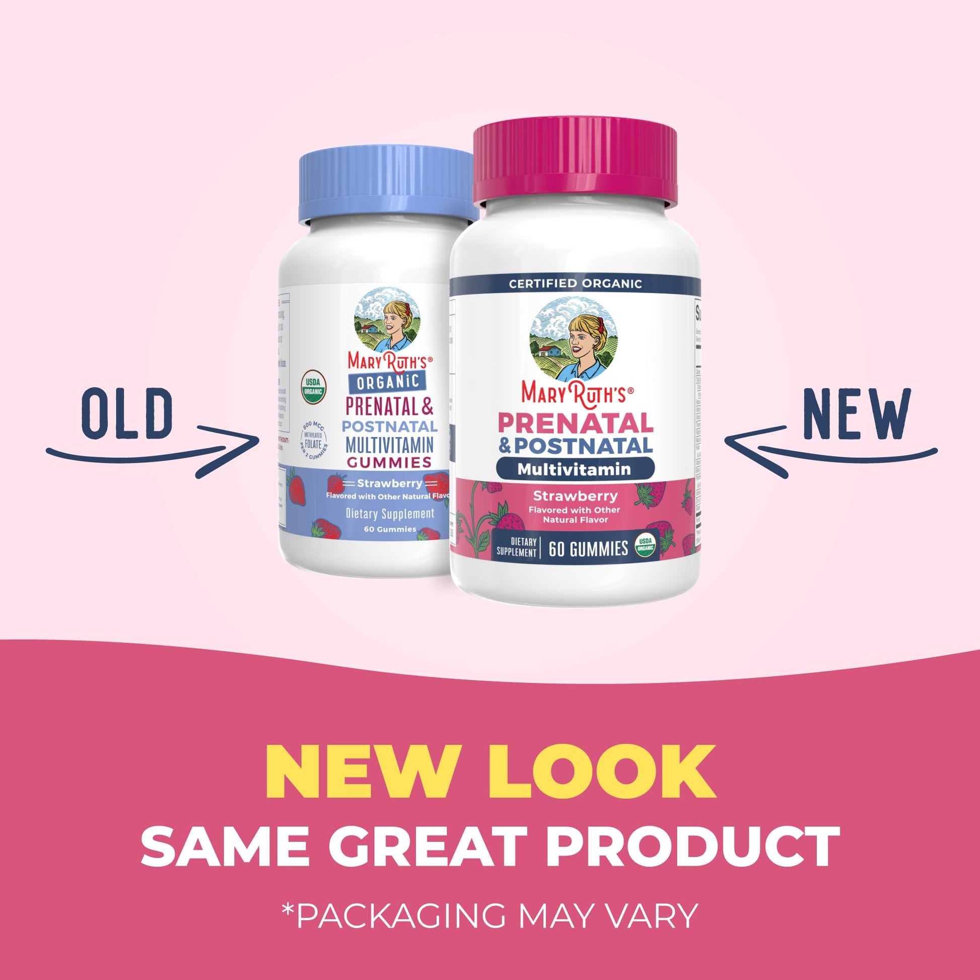 MaryRuth Organics Prenatal Vitamins for Women | USDA Organic Prenatal Gummies | Postnatal Vitamins for Women Breastfeeding | Methylfolate 800 mcg DFE | Iodine | Vegan | Non GMO | 30 Servings MARYRUTH'S uk supplements