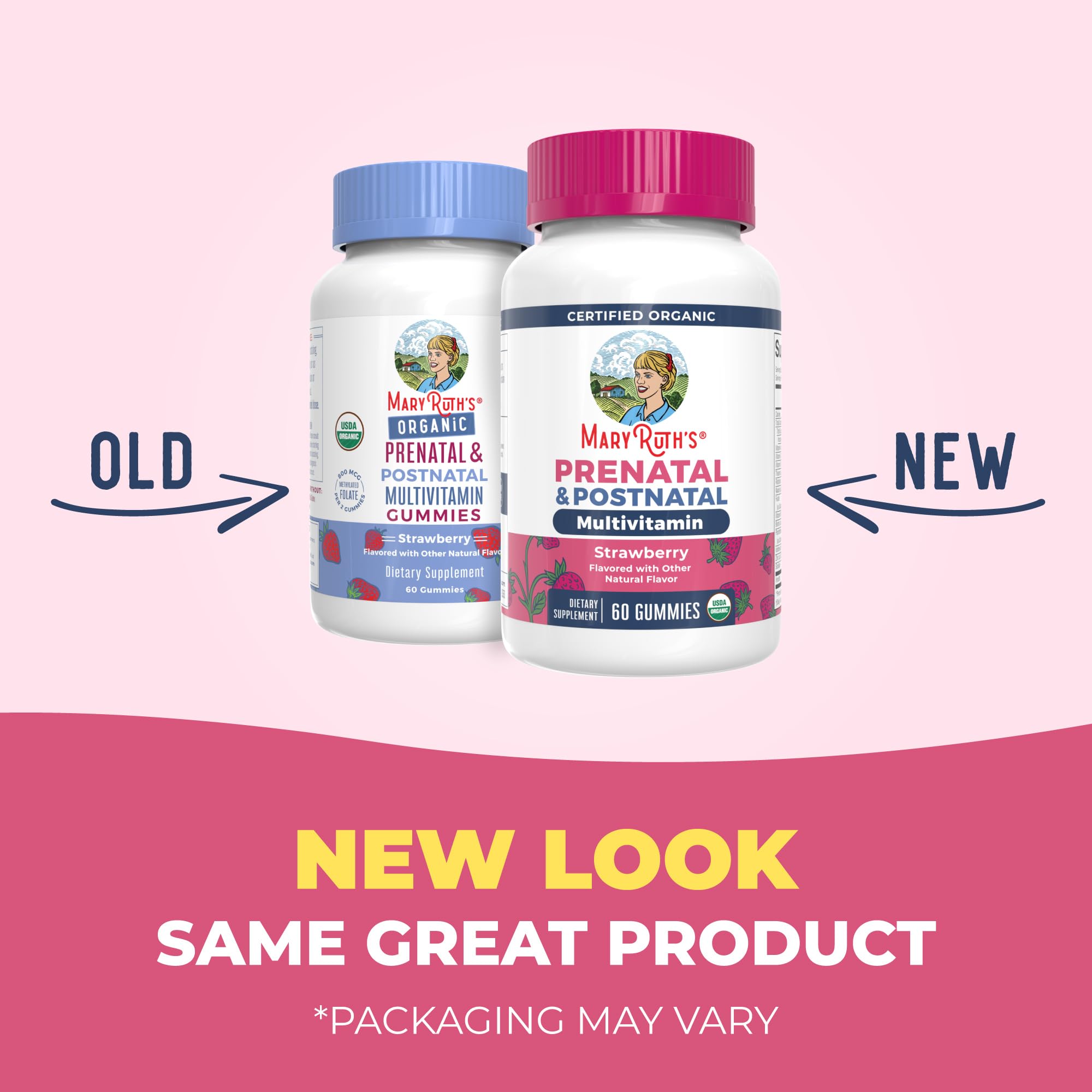 MaryRuth Organics Prenatal Vitamins for Women | USDA Organic Prenatal Gummies | Postnatal Vitamins for Women Breastfeeding | Methylfolate 800 mcg DFE | Iodine | Vegan | Non GMO | 30 Servings MARYRUTH'S uk supplements