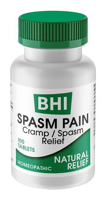 MediNatura BHI Spasm/Cramp Relief - Muscle Spasm Tablets for Full-Body Cramp Support - Menstrual Support - Non-Drowsy - Quick-Dissolve - Non-Addictive - Natural Ingredients - 100 Count MediNatura uk supplements