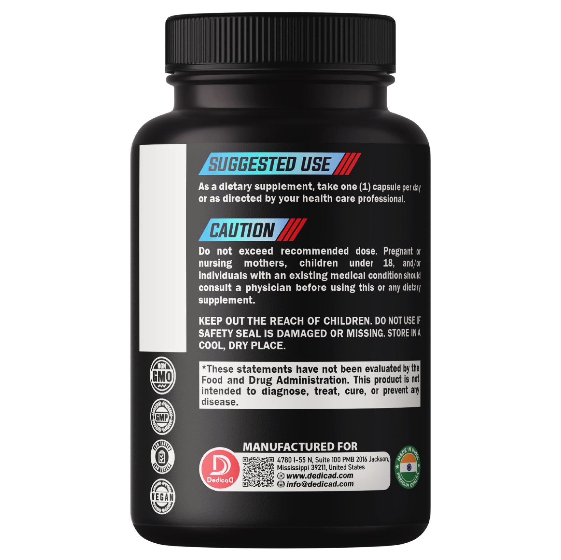 DEDICAD 20:1 Bilberry Extract Capsules - 5 Month Supply - Support Eyes, Vision & Heart Health - 10in1 Plus Grape Seed, Carrot, Elderberry, Eyebright & Others - 150 Counts DEDICAD uk supplements