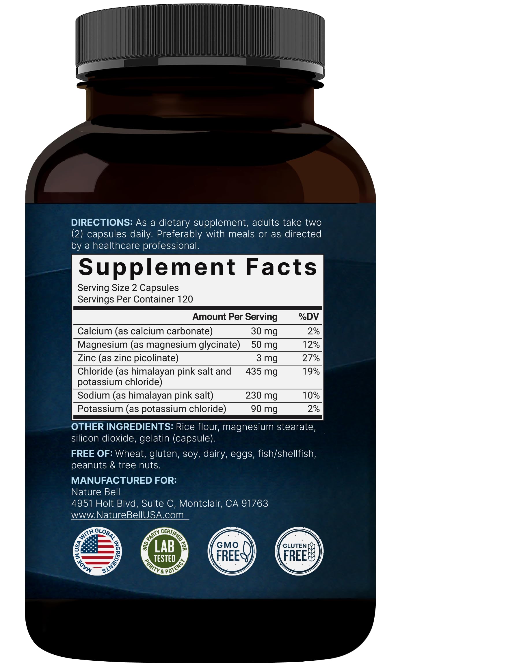 Advanced Electrolyte Pills, 240 Capsules | Salt Pills with Electrolytes for Fasting Hydrating | Made with Himalayan Pink Salt, Sodium, Potassium, Magnesium & More – Keto NatureBell uk supplements