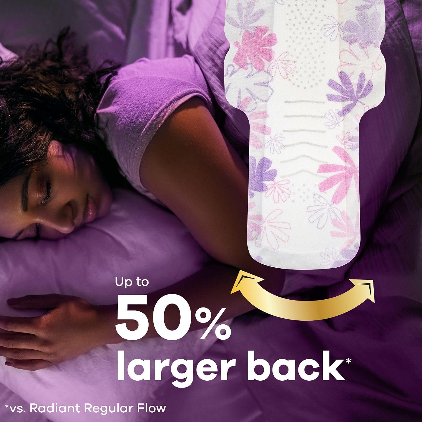 Always Radiant Feminine Pads for Women, Size 4 Overnight Pads Always uk supplements