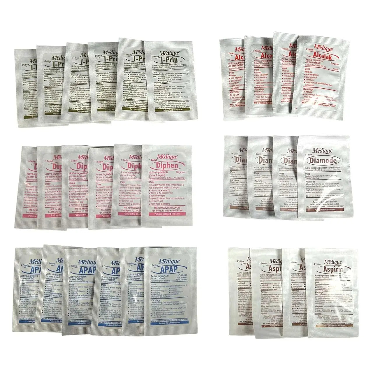 MEDICATIONS Unit DOSE Pack by RESCUE ESSENTIALS Rescue Essentials uk supplements