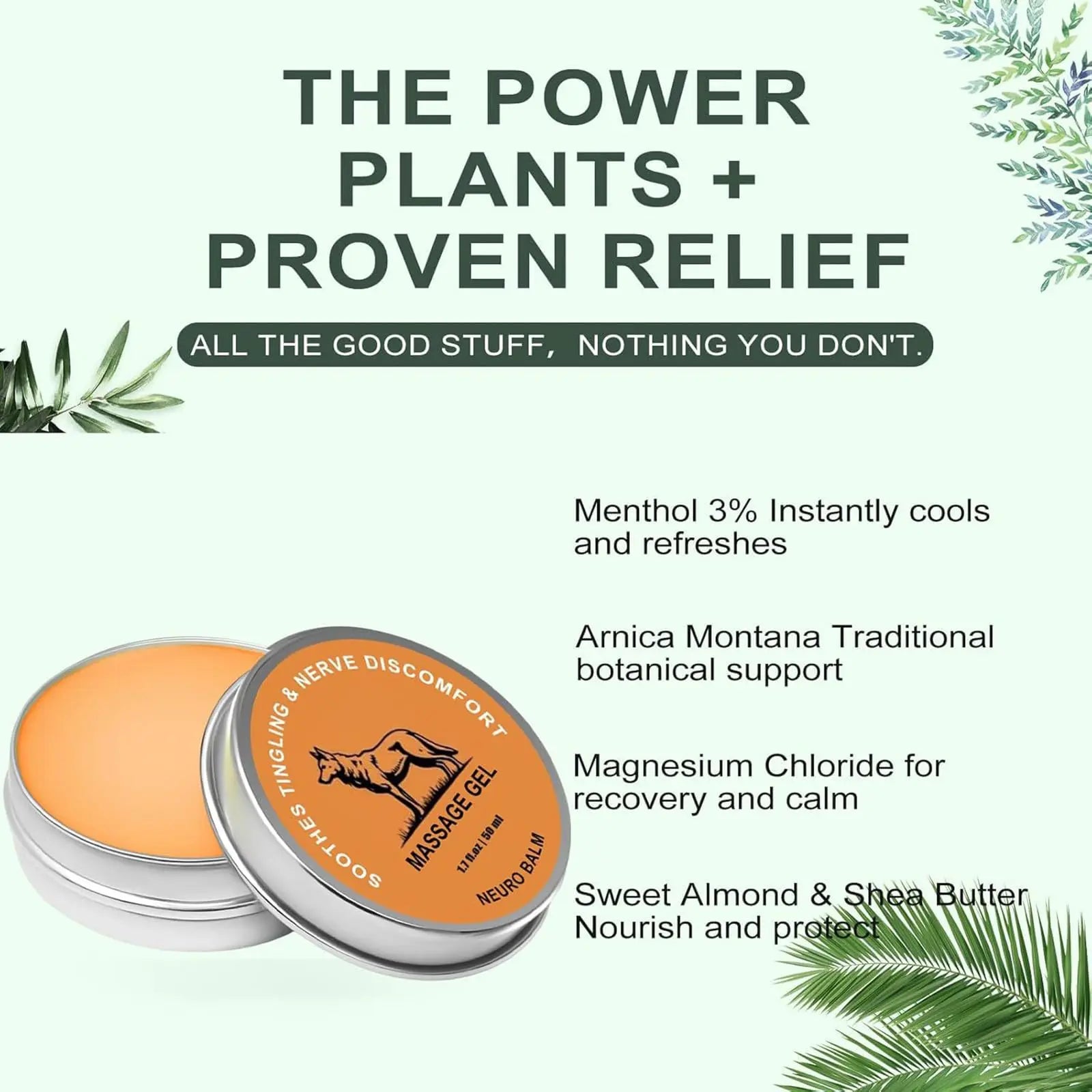 Neuro Balm, Joint & Muscle Soothing Cream, Natural Nerve & Joint Support Balm, Fast-Acting Herbal Formula for Tingling, Burning & Stiffness, Pain Relief, Daily Body Care (1Pcs) Lunkun uk supplements