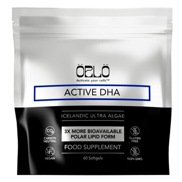 Orlo DHA Supplement 1000mg - 3X Absorption Natural Icelandic Nordic Omega 3 DHA & EPA for Brain & Eye Support – Vegan Fish Oil Alternative, No Fishy Aftertaste, 60 Easy-to-Swallow Mini Softgels Orlo uk supplements