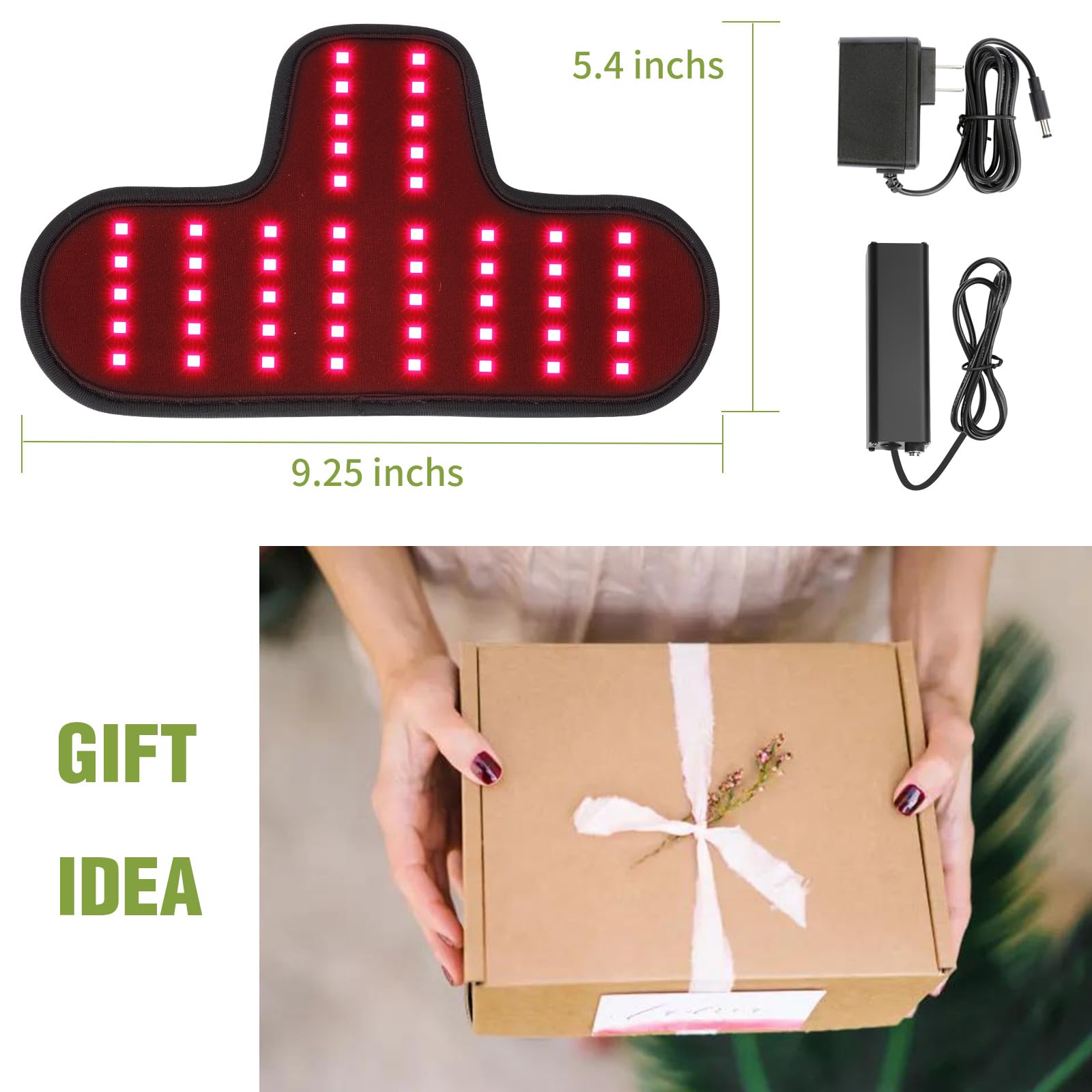 Rechargeable Red Light Therapy Neck Shoulder, Infrared Light Therapy for Body Pain Relief, Portable Red Light EnjoYield uk supplements