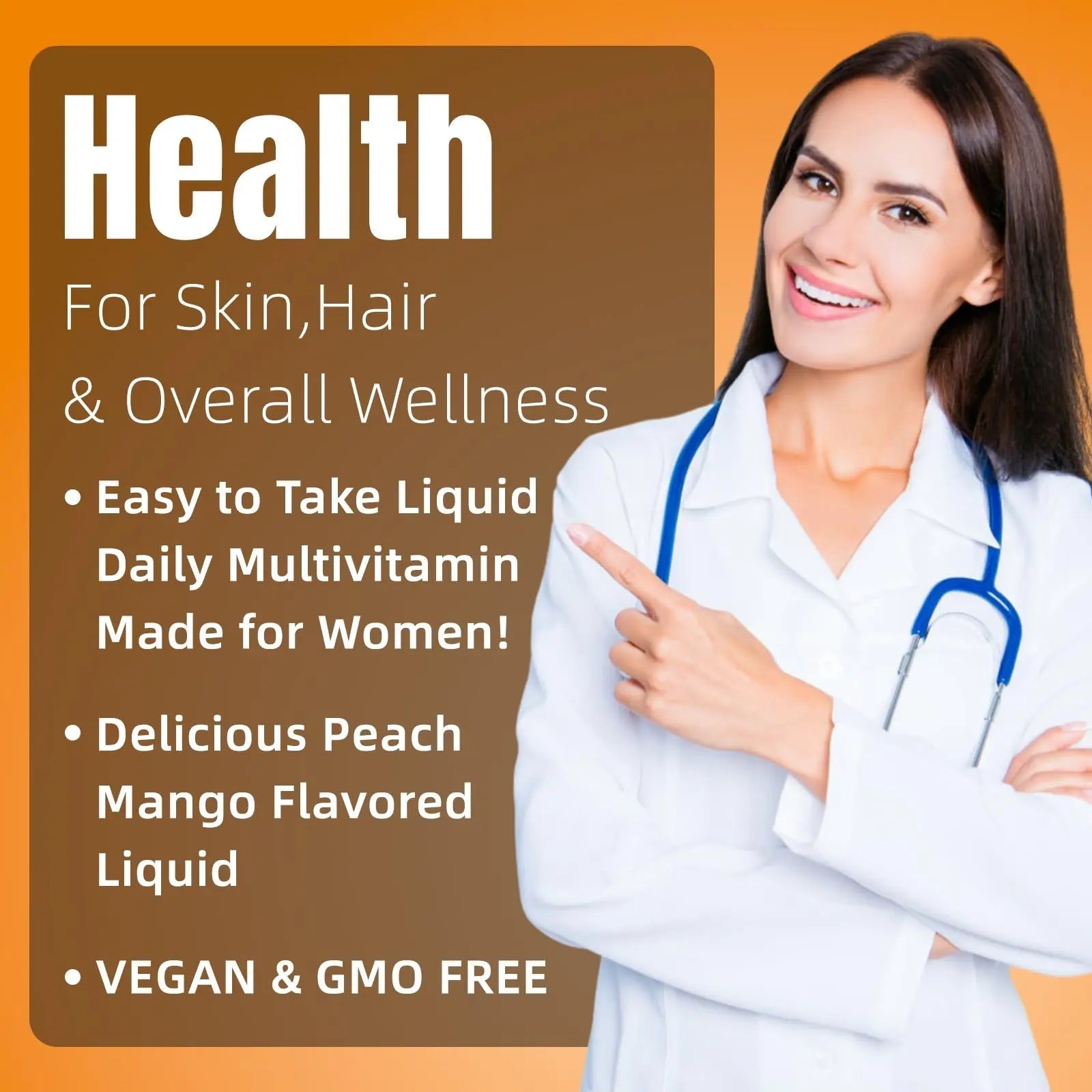 Liquid Multivitamin for Hair Growth | Biotin 10000mcg | Hair & Skin Support Supplement | Clinically Tested for Thicker Hair & Skin Elasticity HOWEEJET uk supplements