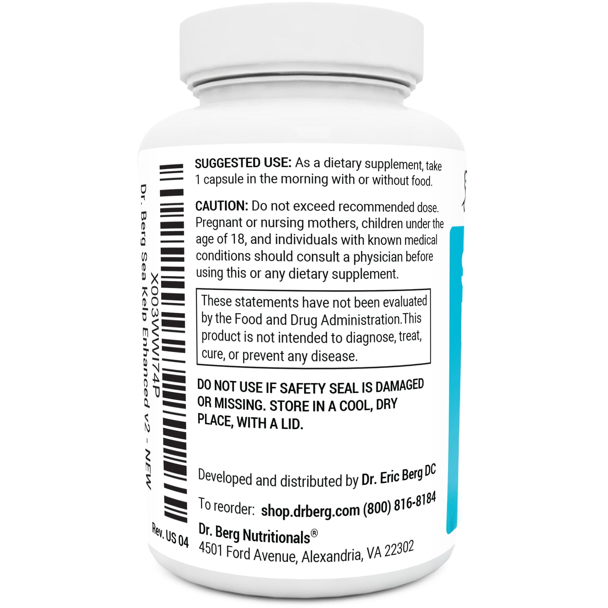 Dr. Berg's Sea Kelp Enhanced - Pure Healthy Thyroid Support Natural Antioxidants Dr. Berg Nutritionals uk supplements