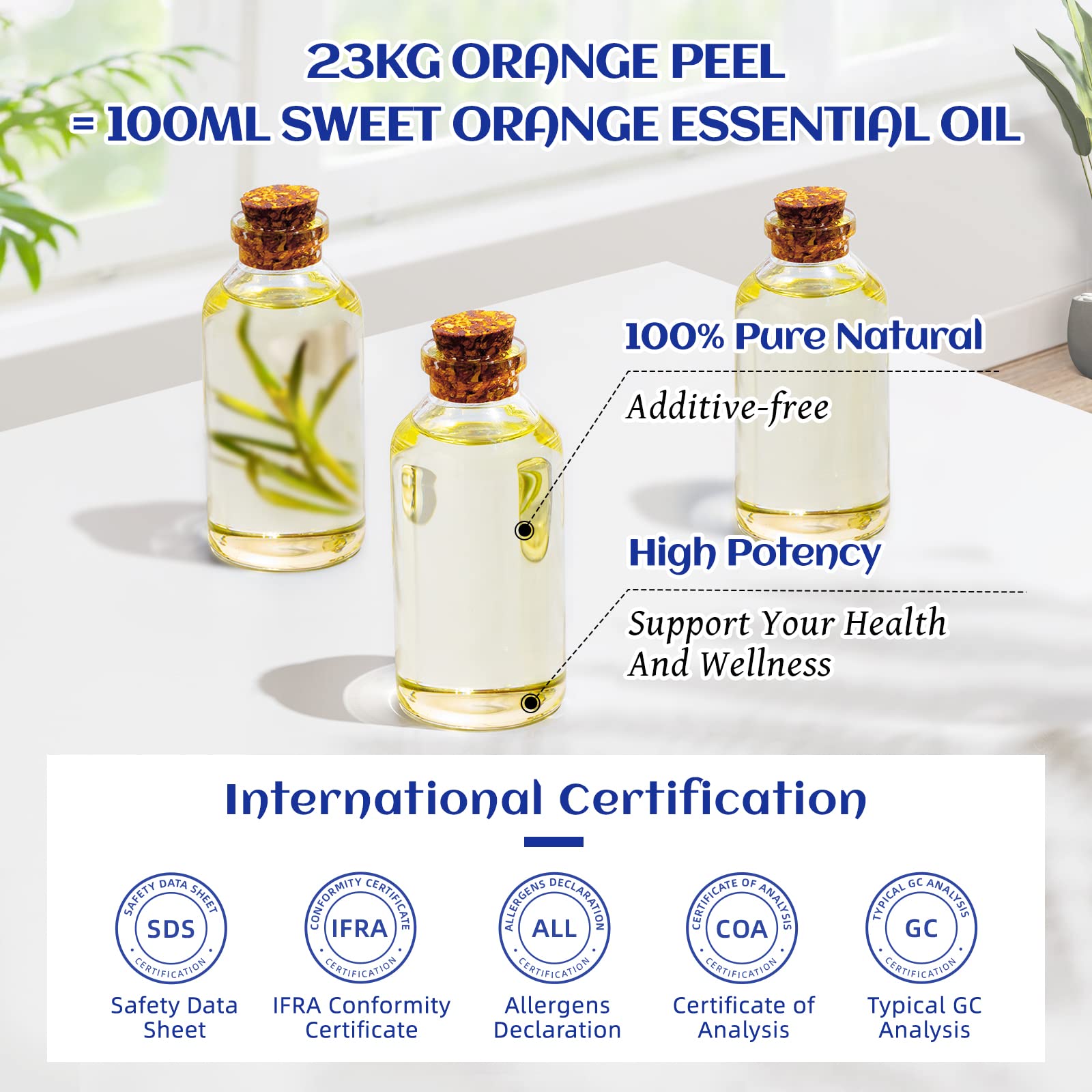 HIQILI Sandalwood Essential Oil and Sweet Orange Essential Oil, 100% Pure Natural for Diffuser - 3.38 Fl Oz HIQILI uk supplements