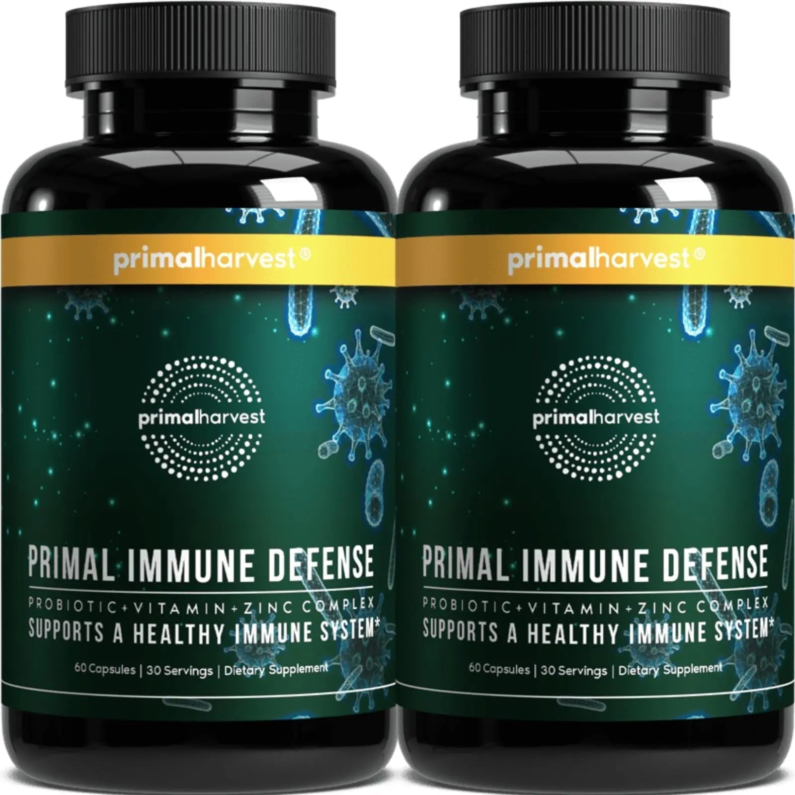 Primal Harvest Primal Immune Defense: 10-in-1 Immune Support with Probiotics, Zinc, Vitamins C, B6, D3 & K2 Primal Harvest uk supplements