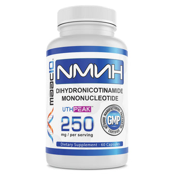 MAAC10 NMNH (NMN Supplement Alternative) 250mg Serving | Uthpeak™ NMNH (Dihydronicotinamide Mononucleotide) for Better Stability | 30-Day Supply. MAAC10 uk supplements