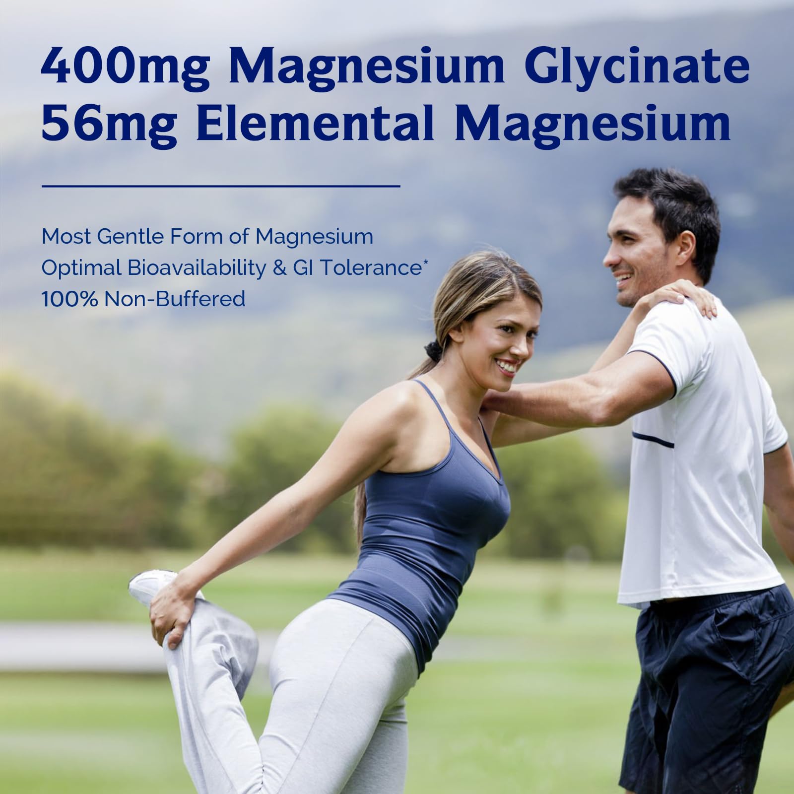 Innate Vitality Magnesium Glycinate 400mg, Non Buffered & High Absorption Magnesium Supplement for Sleep, Relaxation, Heart & Bone Health for Men & Women, Non-GMO, No Gluten, 240 Vegan Capsules Innate Vitality uk supplements